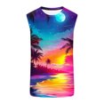thumbnail image 5 of BiZtdJrK Men's Beach Summer Tank Tops Funny Palm Tree Graphic Tees Vacation Muscle Sleeveless Shirts Multicolor XL Ofertas de Hoy en Liquidación, 5 of 6