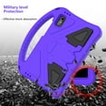 thumbnail image 6 of Allytech for Lenovo Tab M9 2023 Case, Kids Friendly Shockproof Kickstand Handle Easy Grip Lightweight Anti-Scratch Heavy Duty Protective EVA Rubber Case Cover for Lenovo Tab M9 9.0" - Purple, 6 of 7