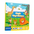 thumbnail image 4 of Libro de pegatinas para niños Libro educativo temprano, regalos para niños, herramienta de aprendizaje interactivo, libros de juguetes tranquilos para Escena animal, 4 of 8