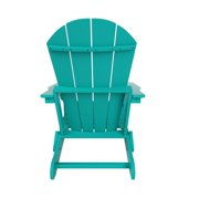 Paradise Outdoor Folding Poly Adirondack Chair