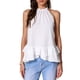 thumbnail image 2 of TOP PEPLUM SIN MANGAS INSPIRADO CHIC PARA MUJERES 2025 M BLANCO, 2 of 6