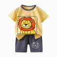 thumbnail image 3 of Gerichy Toddler Baby Boy Clothes 6-Pieces Short Sleeve Dinosaur T-shirt Shorts Set 3 6 12 18 24 Months 2T 3TKids Summer Casual Outfit, 3 of 7