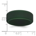 thumbnail image 2 of Silicone Hunter Green 8mm Band Size 7 Ring for Women and Men, 2 of 2