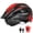 MixBlack-L, variant on FUNWICT Adult Bike Helmet with Visor and Goggles for Men Women Mountain Road Bicycle Helmet Rechargeable Rear Light Cycling Helmet