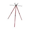 thumbnail image 1 of DYNWAVECA Fishing Rod Holder for All Terrains Rod Rack 7 Fishing Rods Tripod Foldable Portable Practical Telescopic Fishing Rods Stand 2 Sections Red, 1 of 10