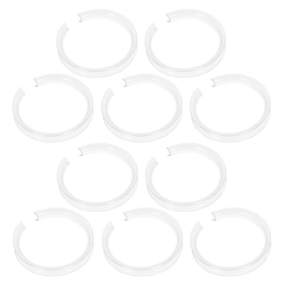 Worgeous 10 Pcs Charm Jewelry Jewelry Storage Bracket 5.80X5.80X0.90CM Transparent