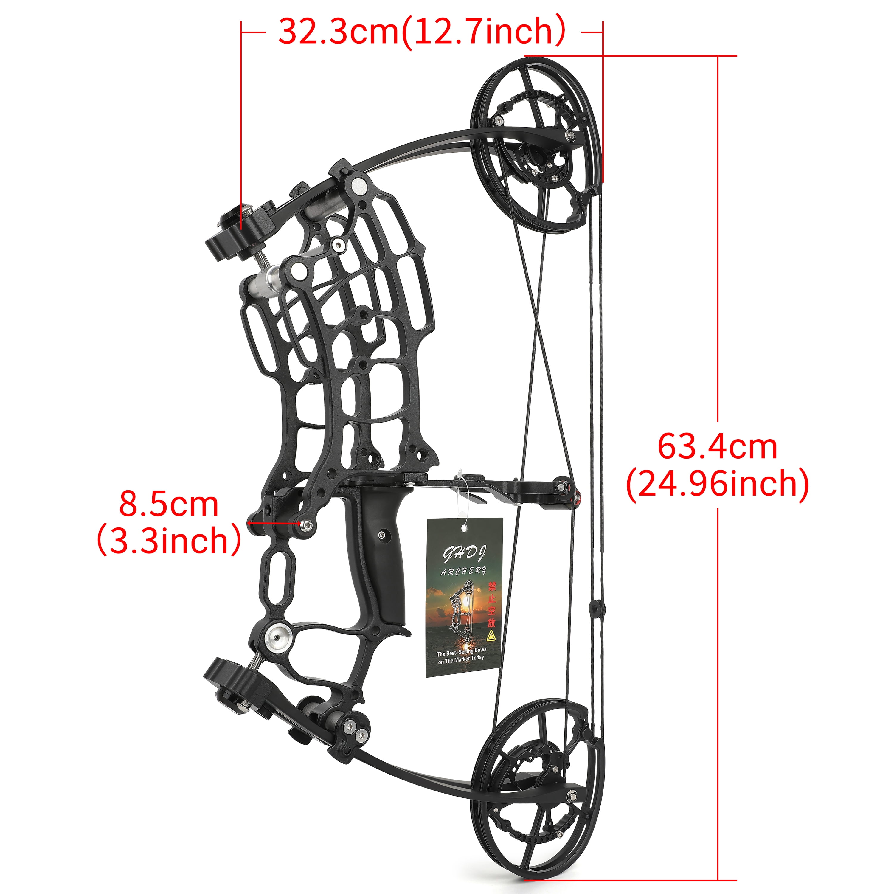 Villain 30-70lbs Dual-Use Compound Bow 420FPS with Full Accessory Kit