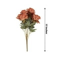 thumbnail image 3 of Efavormart 2 Bouquets | 17" Terracotta Real Touch Artificial Silk Rose Flower Bushes, 3 of 11