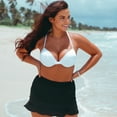 thumbnail image 3 of RELLECIGA Women's White Push Up Bikini Top Twist Front Underwire Bathing Suit Size Large, 3 of 9