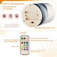 thumbnail image 5 of Yayeee Flameless Candles with Remote Flickering Battery Operated Multi Color Changing, Art Mountains, 5 of 7