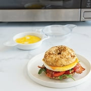 Nordic Ware Microwave Eggs N Muffin Pan, White, 4.1 x 4.1