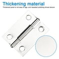 thumbnail image 3 of Stainless Steel Folding Butt Hinges Home Furniture Hardware Door Hinge Small Hinges for Wooden Boxes Lid Jewelry Box Crafts,【1.5 inches】 36*27*0.8,F65824, 3 of 5
