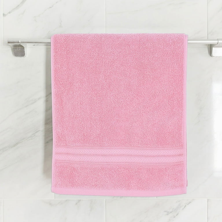 Unique Bargains 6pcs 100% Cotton Absorbent Square Plaid Kitchen Towels 29 inch x 13 inch Pink