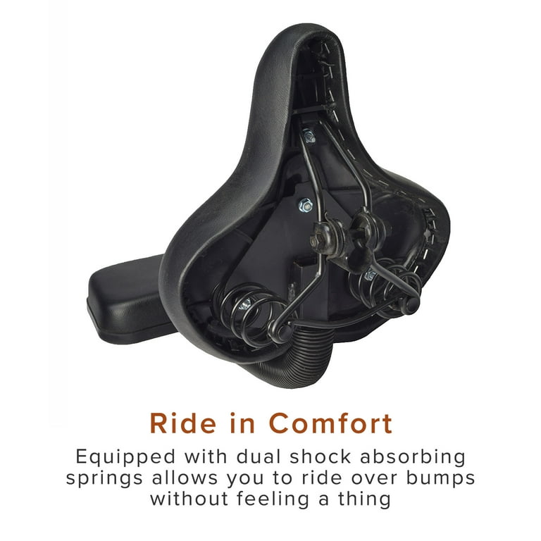 Exercise bike seat on sale with backrest