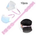 thumbnail image 3 of Empuñaduras para la oreja de la cubierta de la boca 10 Unids Boca Mufla Oreja Extensión Gancho Empuñaduras Silicona Ajustable Hebilla Titular Accesorios Rosa Higoodz Otros, 3 of 8