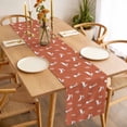 thumbnail image 3 of Table Runner 70 Inches Long for Kitchen Dining, Burnt Orange Spring Easter Dresser Scarf Farmhouse, Dining Table Decorations for Wedding/Parties, Cute Bunny Botanical 13 x 70 In, 3 of 8