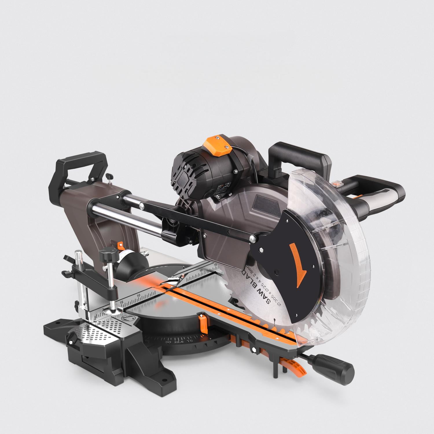 DOVAMAN 15A 12 in Dual Sliding Miter Saw, 3800 RPM