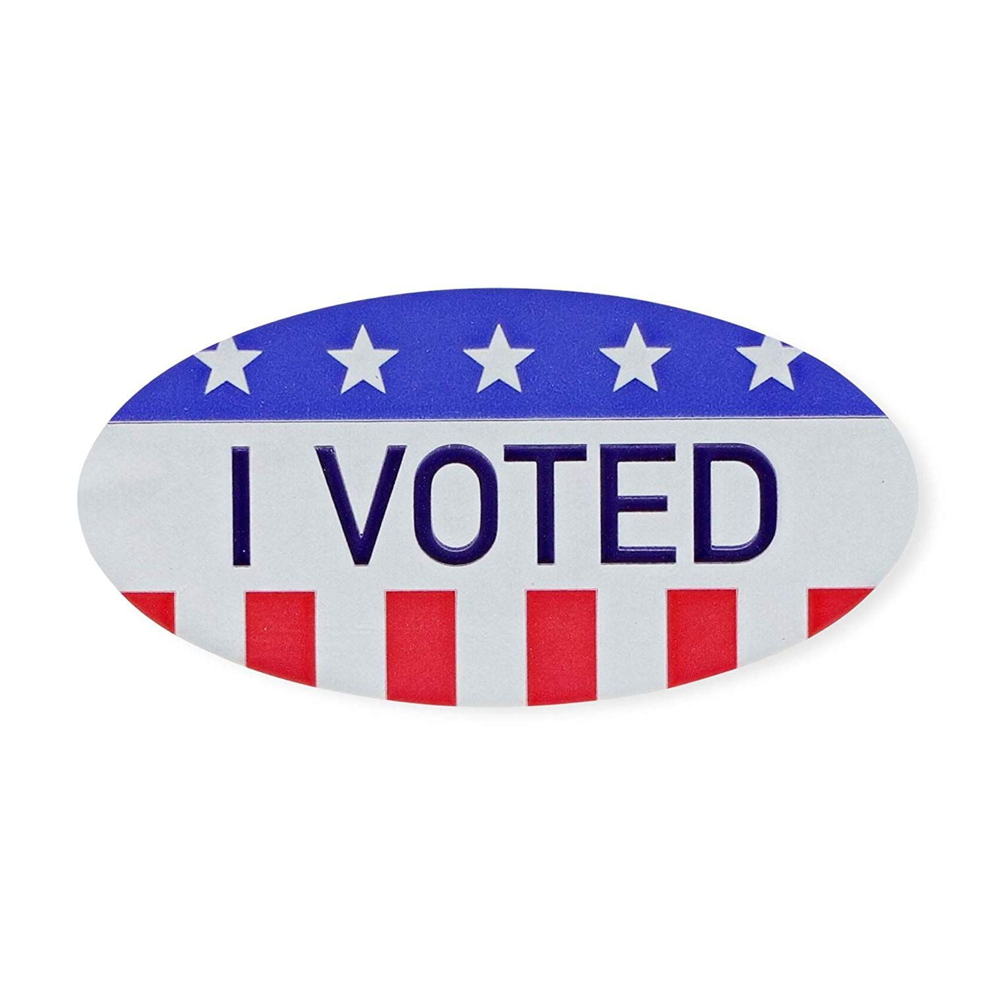 Office I Voted Waving Flag Voting Election Stickers 500 Labels On A  Office I Voted Waving Flag Voting Election Stickers 500 Labels On A