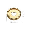 thumbnail image 2 of Uxcell 24mm Plastic Book Binding Discs Discbound Expansion Discs Plating Heart Binder Rings, Golden 22 Pack, 2 of 6