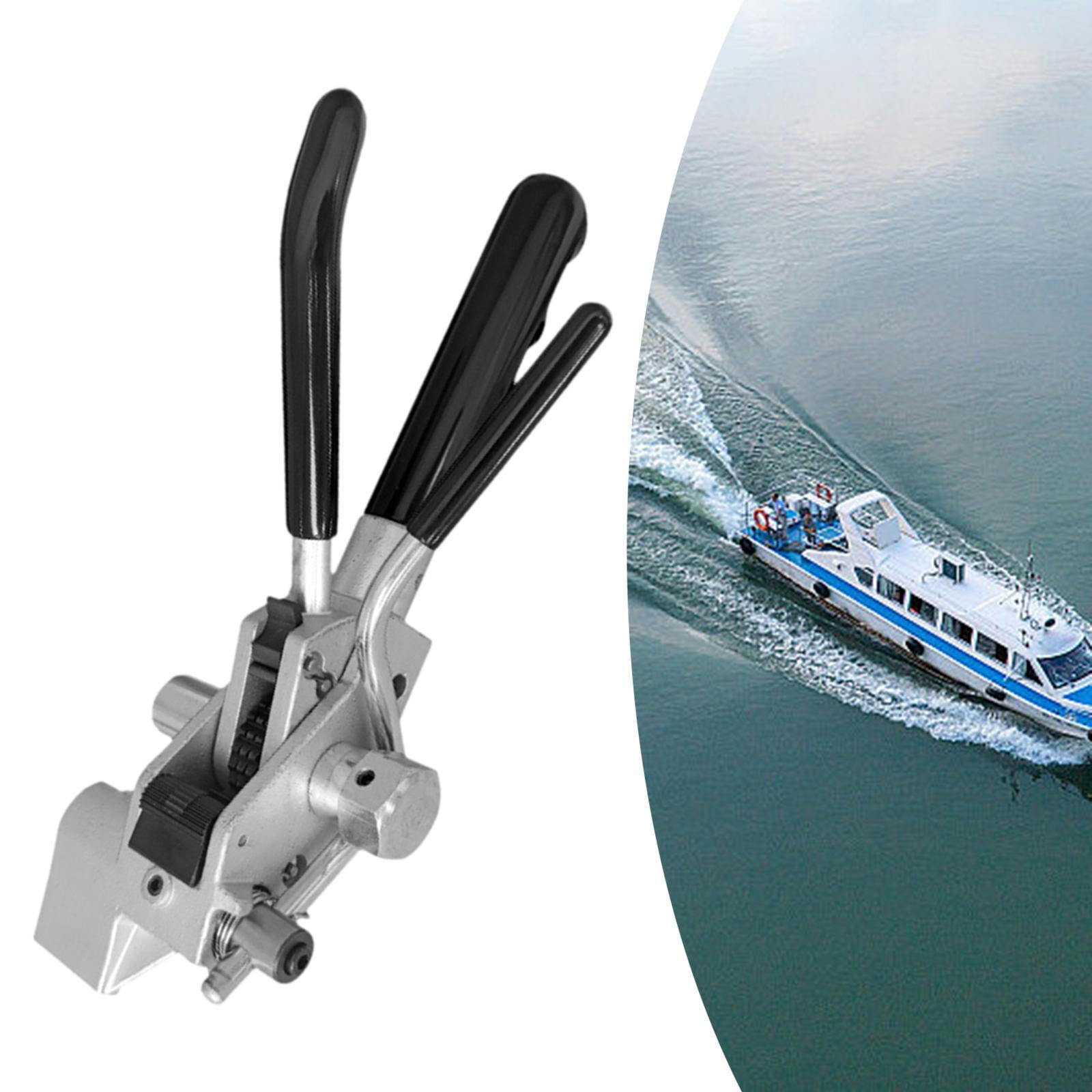 simhoa Metal Cable Ties Banding Tool Strapping Tensioner Heavy Duty Tension Cutting Versatile Sturdy Efficient Packaging Gear Bander