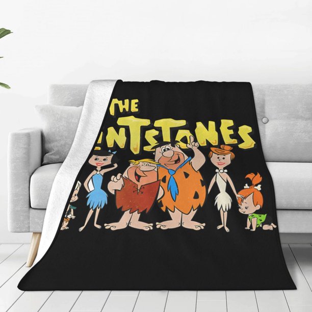 Mantas supersuaves de Los Picapiedra para adultos, manta ligera y lavable para sofá, cama, oficina, mantas de felpa cálidas para todas las estaciones, manta de microfibra ultra suave