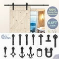 thumbnail image 5 of Lubann Arrow Style Wood Sliding Track Kit Barn Door Hardware, 5 of 6