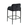 thumbnail image 5 of Meridian Furniture Burton Black Chenille Fabric Stool (Set of 2), 5 of 8
