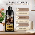 thumbnail image 5 of Brown Hair Dye Shampoo for Gray Coverage, Instant Hair Color Shampoo for Women Men,Easy to Use, 16.90 Fl Oz Halloween Gifts, 5 of 8