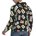 thumbnail image 3 of Hoodies for Men - Colorful retro tape Long Sleeve Comfrt Men'S Fashion Hoodies & Sweatshirts, Sweatshirts for Men Hoodies Pullover Clothing Clothes with Pouch, 3 of 7