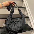 thumbnail image 3 of SPEKSEE Lazy Style Shoulder Crossbody Bag with Ruffle Designs Large Capacity Canvas Bag for Work Shopping Travel College, 3 of 10