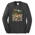 thumbnail image 2 of Wild Bobby Trendy Landscape With Daisies Cactus Monarch Butterfly Nature Lover Men Long Sleeve Shirt, Charcoal, XX-Large, 2 of 6