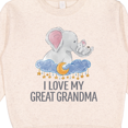 thumbnail image 3 of Inktastic I Love My Great Grandma Cute Elephants in Night Sky Toddler Sweatshirt, 3 of 4