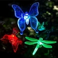 thumbnail image 3 of LED Solar Butterfly Dragonfly Hummingbird Stake Light Outdoor Color Changing Garden Lawn Lamp, 3 of 8