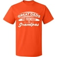 thumbnail image 2 of OXI T-Shirt - Dads Get Promoted To Grandpas, Basic Casual T-Shirt for Men's and Women Fleece T-Shirt Short Sleeve - Orange Large, 2 of 3