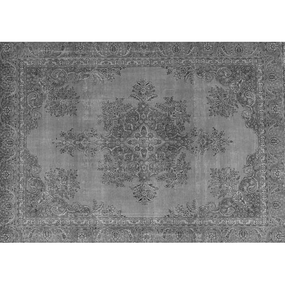 Ahgly Company Indoor Rectangle Abstract Gray Modern Area Rugs, 8' x 12'