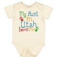 thumbnail image 3 of Inktastic My Aunt in Utah Loves Me Boys or Girls Baby Bodysuit, 3 of 5