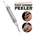 thumbnail image 2 of Prawn Stripper Shrimp Line Cutter Stainless Steel Peeling Shrimps Lobster Knifes Seafood Tools Kitchen Accessories, 2 of 4