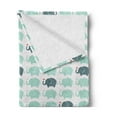 thumbnail image 2 of Animal Soft Flannel Fleece Throw Blanket, Cartoon Pattern Water Drops Doodle Cheerful Fun Jolly Childish Animal Fun Print, Cozy Plush for Indoor and Outdoor Use, 70" x 90", Teal, by Ambesonne, 2 of 5