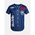 thumbnail image 5 of Modelo Men's and Big Men's Front Back Graphic Button Up Baseball Jersey, Sizes XS-5XL, 5 of 5