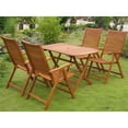 thumbnail image 1 of International Caravan Vendrell 5 Piece Wood Patio Dining Set, 1 of 1