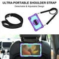thumbnail image 5 of ELEHOLD 3-Layer Shockproof Case For Tab A 8.0 (2019) T290 / T295, Rugged Cover with 360° Rotating Kickstand, Wrist Strap, Detachable Shoulder Strap, Purple+Mint, 5 of 7