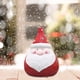 thumbnail image 1 of Muñeco de Papá Noel de madera, escultura de Navidad, decoración de Navidad, sentado, tallado en madera, obra de arte coleccionable, decoración de perfecl Muñeco de Papá Noel, 1 of 8