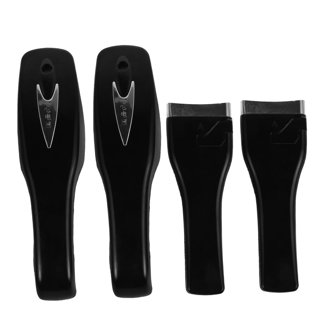 ROMANSENTIAL Detachable Pressure Cooker Grip Black Plastic Easy Installation 2Pcs