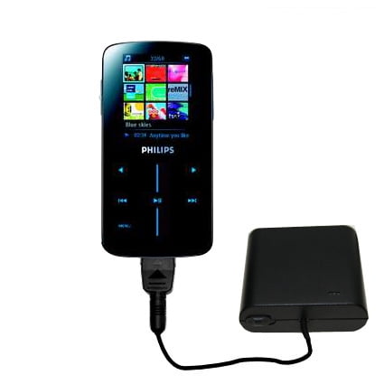 Portable Emergency AA Battery Charger Extender suitable for the Philips GoGear SA9345/00 - with Gomadic Brand TipExchange Technology