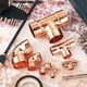 thumbnail image 4 of Uxcell Paquete de 5 de 1 Pulgada 90 Grados Codo Conector de Tubo de Cobre de Giro Corto con Soldadura de Sudor, 1.81x1.81x0.04pulgada, 4 of 6