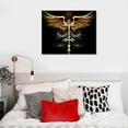 thumbnail image 4 of RUIYC For the Spirit God Gave US - 1:7- Christain Wall Decor, Bible Scripture Wall Art Print w/Cross & Angel Wings Makes Ideal Wall Decor For Home Decor, Office and Church Decor, 20x16in, 4 of 4