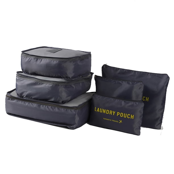 6 Piezas Cubos De Embalaje Bolsas De Equipaje Organizador Durable Viajes Equipaje De Viaje Tomshoo Equipaje y bolsos