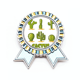 thumbnail image 1 of Suculentas maceta cactus patron Insignia broche Medalla ganadora, 1 of 3