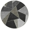 thumbnail image 2 of Addison Rugs Chantille Indoor/Outdoor Transitional Geometric Coffee Washable Round Rug, 8' x 8', 2 of 6