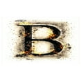 thumbnail image 4 of Letter B Ceramic Toothbrush Holder, Language Uppercase Wild Hot Blurry Effects Image Typography, Decorative Versatile Countertop for Bathroom, 4.5" X 2.7", Orange Black Tan, 4 of 4